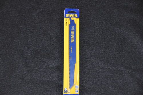 Irwin 372966p5 5pk  9&#034; 6 tpi demolition reciprocatin blade new 5 pack for sale