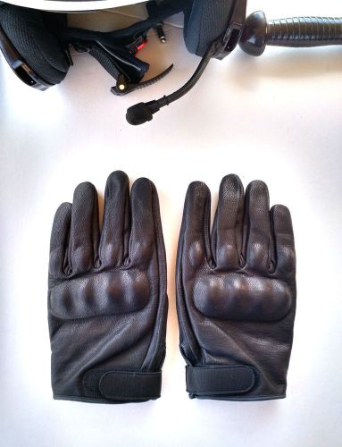 POLICE  LEATHER DUTY GLOVES - USED