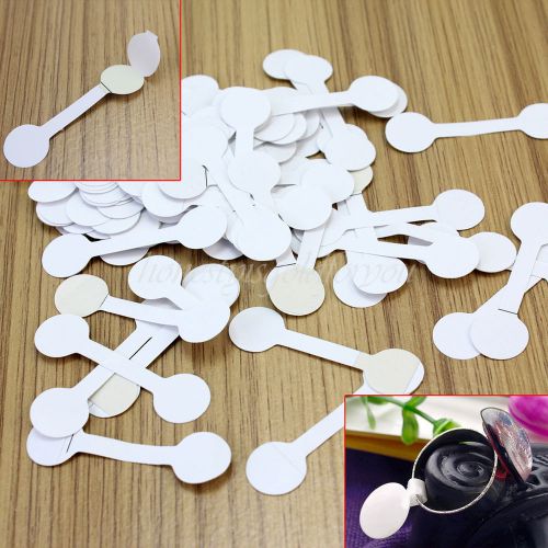 200Pcs Jewelry Ring Bracelet Necklace Price Label Sticker Display Tags White