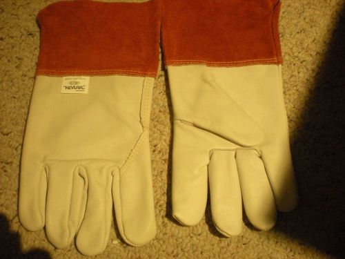 (3)  DUPONT Top Grain Pigskin 4&#034; Cuff Kevlar Palm MIG Welding Gloves X-Large