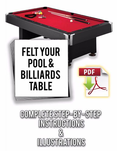 How to refelt/resurface/cover any pool table - PDF Download