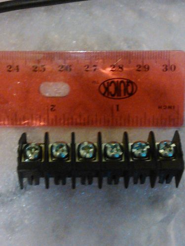 10pcs  single  row 6 positions screw terminal electric barrier strip block board for sale