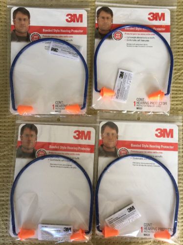 3M Tekk Protection Band Style Hearing Protector #90537-80025T. Pack Of 4