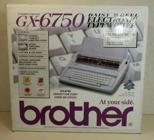 Brother GX-6750 Daisy Wheel Electronic Typewriter Sealed IOB