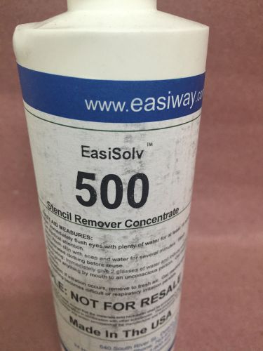 NEW: Easiway EasiSolv Stencil Remover 500, Cleans screen printing ink/mesh