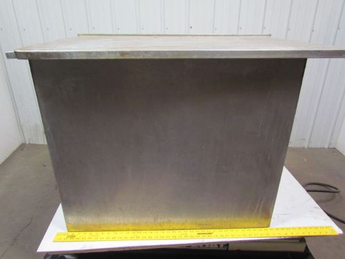 Stainless steel opentop tub style water liquid fluid storagewash tank 113 gal for sale