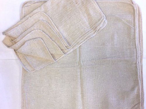 1000PCS INDUSTRIAL SHOP RAGS / CLEANING TOWELS NATURAL 18&#034;X18&#034;