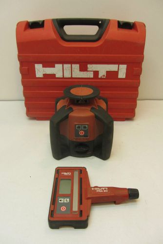 Hilti Pre 3 Rotating Laser Level w/ PRA 30 Laser Receiver &amp; PRA 80 Pole Bracket