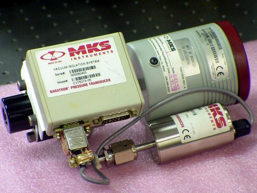 MKS CV7627A-05 BARATRON CAPACITANCE MANOMETER ISOLATION SYSTEM UHV High Vacuum