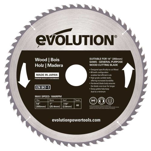 Evolution 14&#034; Wood Blade 14BLADEWD