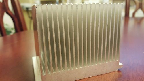 Flat-bottom aluminum heatsink CPU heat sink 3.5&#034; x 2.75&#034; x 2.5&#034;