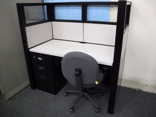 Steelcase answer telemarketing units, with glass. for sale
