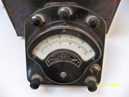 Vintage Weston Model 280 Volt-Ammeter Bakelite Case  Kit