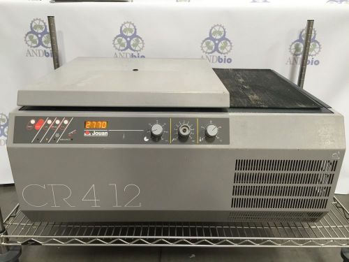 Jouan CR-412 Refrigerated Centrifuge With Rotor, 4 Buckets, 4 Inserts, working.