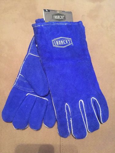 Ironcat 9041/lho insulated slightly select cowhide welding gloves, large for sale