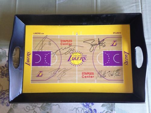 LA Lakers 2010-2011 Stadium Promotional Signature Floor Serving Tray Kobe Bryant