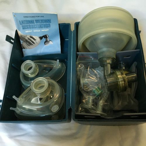 LAERDAL SILICONE RESUSCITATOR KIT ADULT MODEL 87 SERIES PARAMEDIC, EMT