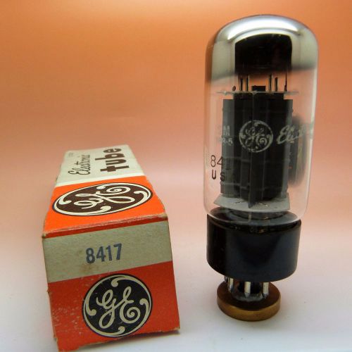 GE 8417 vintage tube.  Grey plates, top and site getters, Tests at NOS levels