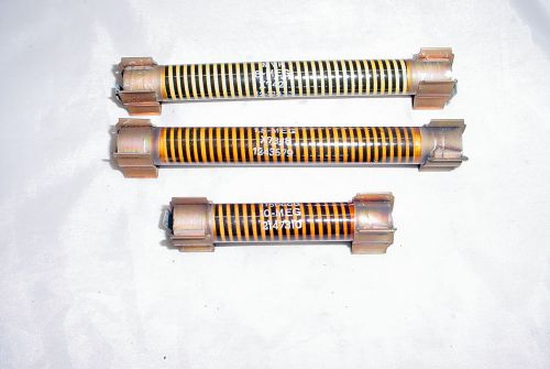 3 irc mvk 10 watt metal film resistors - 10 meg, 8 meg &amp; 1.5 meg ohms, w/ mounts for sale