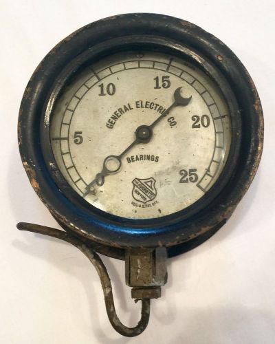 Antique Brass Ashcroft New York Mfg General Electric Co Bearings Steam Gauge