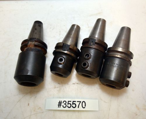 1 lot of 4 bt40 tool holders nikken, parlec, valenite (inv.35570) for sale