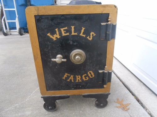 Antique cast iron floor safe with combination wells fargo ? for sale