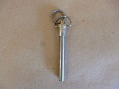 3/8&#034; x 2-1/2&#034; grip 17-4 stainless avibank ball lock quick release pin (r hdl) for sale