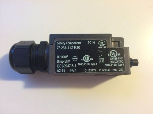 New schmersal zs 236-11z-m20 snap action limit switch for sale
