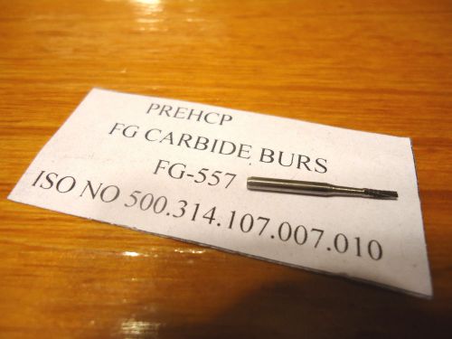 FG 557 tungsten carbide burs (lot of 10) excellent quality  sale while they last