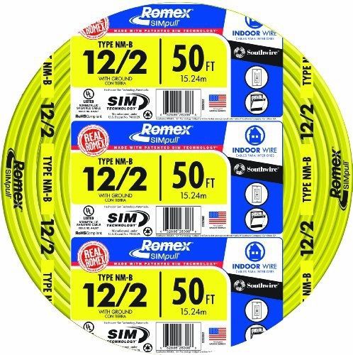 Southwire 28828222 12/2wg nmb wire 50-foot for sale