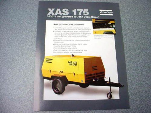 Atlas Copco XAS 175 Portable Compressor John Deere Diesel Brochure