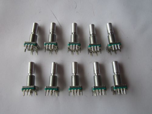 Lot / 10 Alps Incremental Rotary Encoders with Momentary Push Switch NEW