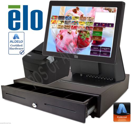 Aldelo pro elo ice-cream yogurt shop all-in-one complete pos system bundle new for sale