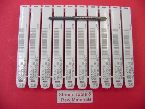 10 new no.6-40 nf-l h25 2 flute left hand osg lh hand tap coated taper 05108tp for sale