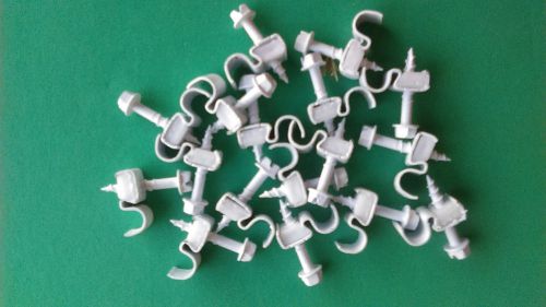 Steel screw clip rg-6 white powder coated 17 screws 1923 by allied bolt (new) for sale