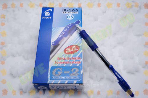 Pilot g-2 roller ball pen bl-g2-5 0.5mm 12 piece  / blue for sale