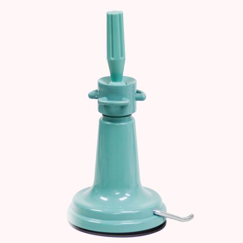DELUXE Heavy Duty Wig Head Mannequin Table Top Suction Cup Styling Stand - Blue