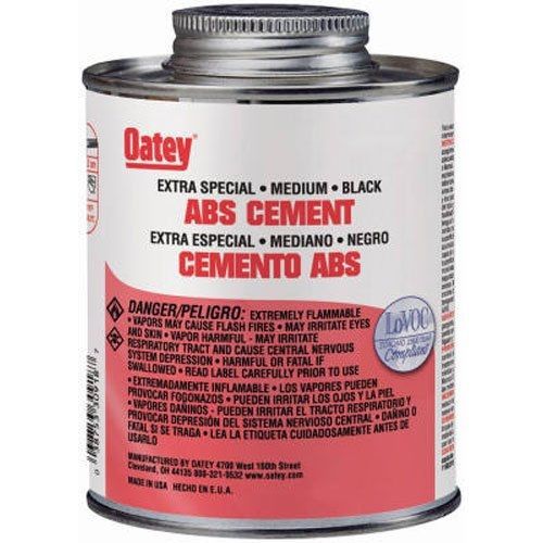 Oatey 30917 ABS Extra Special Cement, Black, 8-Ounce