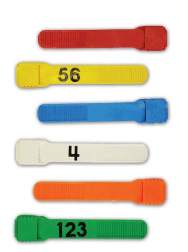 Boc multi loc plastic leg bands jr # numbered 1-25 red dairy sheep goat milk id for sale