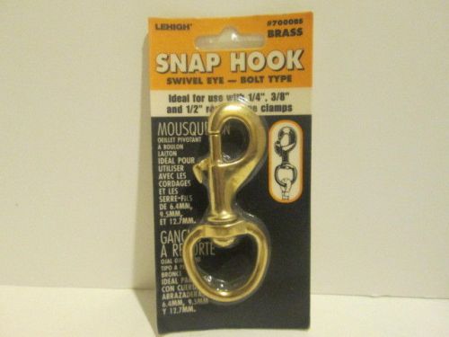 Lehigh 7000bs 3-1/2-inch by 1 inch  round brass swivel eye -bolt type for sale