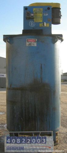 Used- Schold Tank Mount Disperser, 4&#034; diameter shaft with dual mixing blades.  D