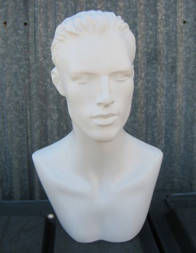 LESS THAN PERFECT MN-513 (#A) Male White Abstract Mannequin Head Form Display