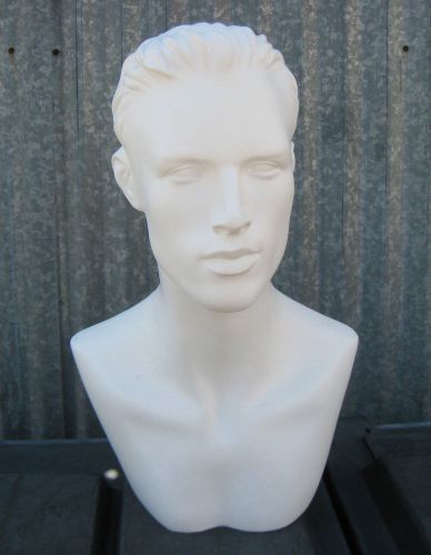 LESS THAN PERFECT MN-513 (#A) Male White Abstract Mannequin Head Form Display