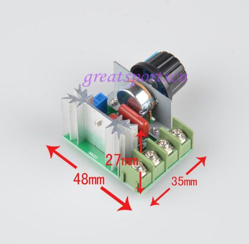 New 10a adjustable voltage regulator pwm ac motor speed scr controller 50v-220v for sale