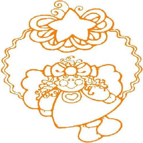 30 Custom Orange Angel Art Personalized Address Labels