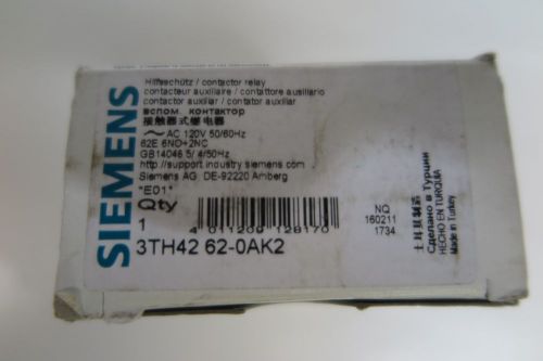 Siemens contactor relay 3TH42 62-0AK2