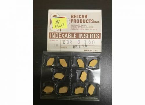 Belcar Products Inc Indexable Inserts COR 8 160 BP 656 #a47