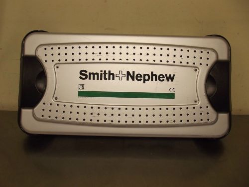 Smith+nephew sterilization tray w/locking lid- 22.5&#034;x 10&#034; x 3&#034;-nice shape-m1176 for sale