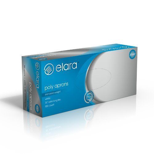 Elara Pa-2846 Individually Wrapped Disposable Apron 28&#034; X 46&#034; 1.0 Mil (Box Of