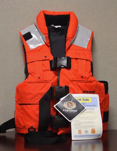 Stearn&#039;s type iii sar professional vest, orange large for sale